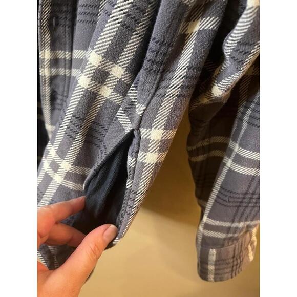 Woolrich Plaid Long Sleeve Button Up Shacket Chest Pockets Mens Large - Picture 5 of 9